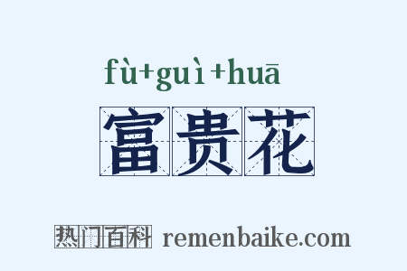 富贵花是什么意思的图片